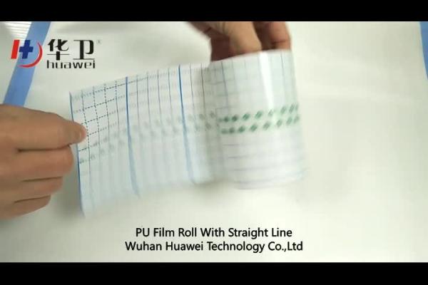 Buy cheap waterproof transparent PU film roll with adhesive for surgical incise drape from wholesalers