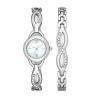 Buy cheap 14mm Alloy Quartz Watch Luxury OEM Silver Crystal Watch Bracelet For Ladies from wholesalers