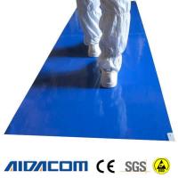 Buy cheap Lab Hospital Static Dissipative 50um 26x45'' ESD Sticky Mat product