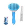 Buy cheap Pet Hair Remover Comb Portable Self Cleaning Slicker Brush Cats Dogs Reusable from wholesalers