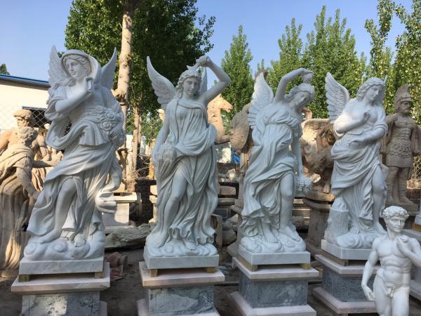 Buy cheap Outdoor garden marble stone statues park marble couple sculptures ,China stone carving Sculpture supplier from wholesalers