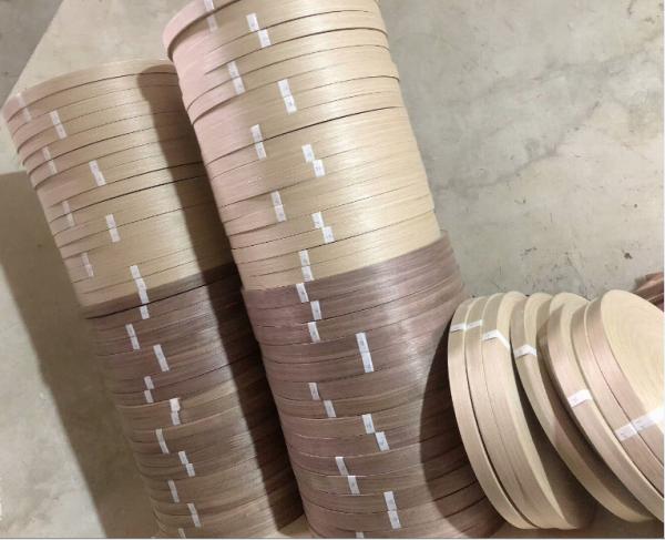 Buy cheap Real Wood Veneer Edge Banding Wood Edge Banding Tape Veneer Edging Thick Veneer Edgebanding from wholesalers