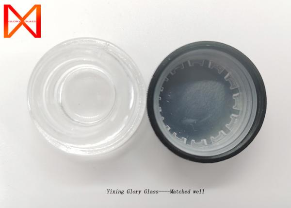 Buy cheap Clear Transparent Small Glass Cosmetic Jars Anti Corrosion Safe Healthy Material from wholesalers