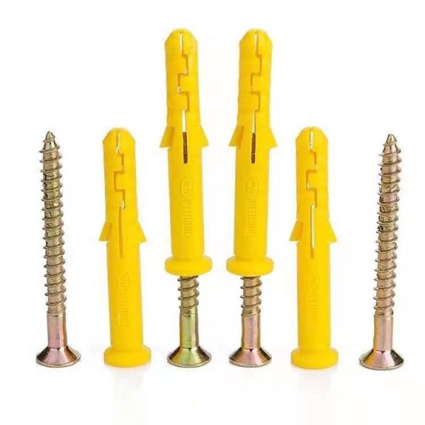 304 Stainless Steel Plastic Expansion Screw Tube with Small Yellow Croaker Nylon Bolt