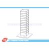 Buy cheap Shop Black MDF Four Sided Garment Display Stand Portable With Hanging Slots from wholesalers