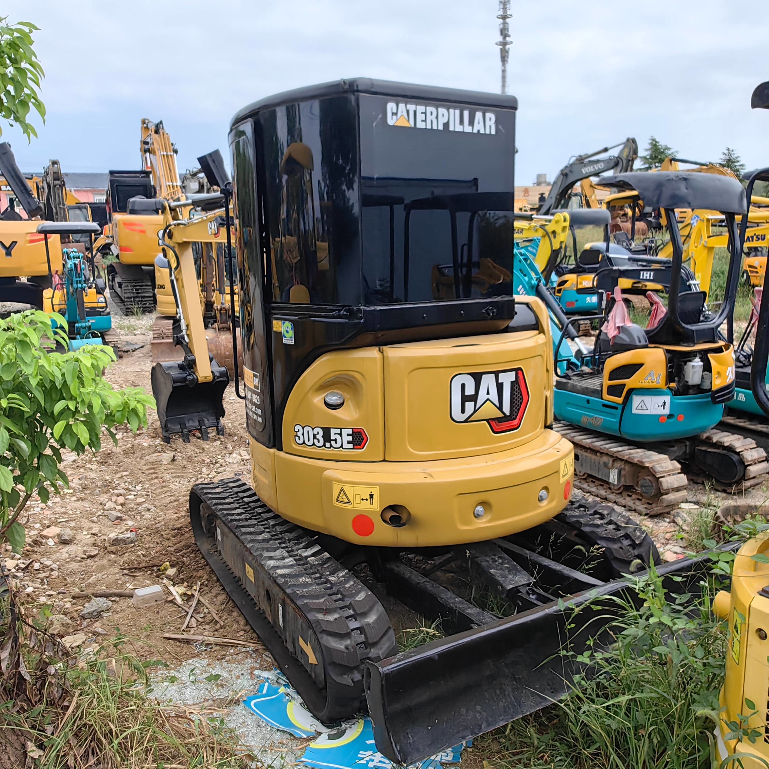 Hydraulic Mini Caterpillar 303.5 Used CAT 3ton Excavators Engineering Track Diggers
