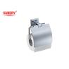 Buy cheap Brass single toilet roll paper holder bathroom high quality chrome color OEM brass base square design from wholesalers