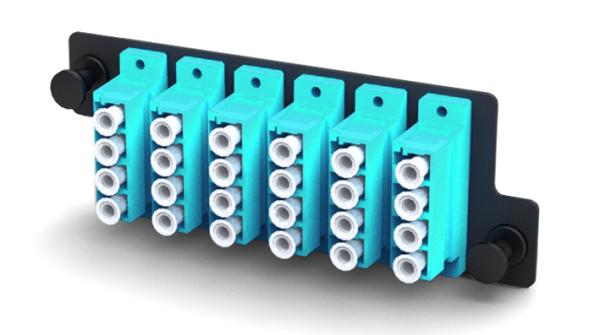 Buy cheap 24 Port LC Fiber Optic Adapter Plate Panel Singlemode Multimode Steel from wholesalers