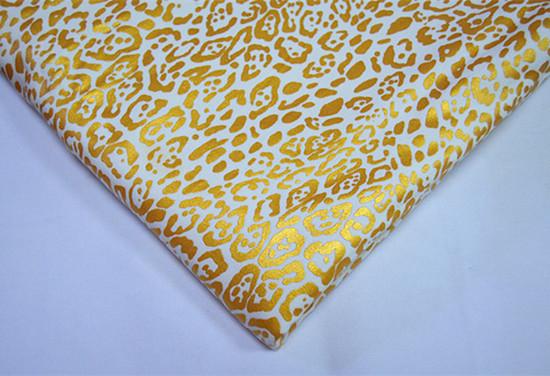 Buy cheap Metallic Ink Printing Plain Cotton Fabric With Beautiful Gold Color from wholesalers