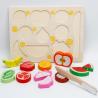 Buy cheap Kitchen Toys Vegetables Wooden Fruit Cutting Set For Children from wholesalers