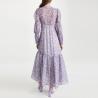 Buy cheap Custom Logo Floral Casual Dress Puff Sleeve For Women Print Clothing from wholesalers