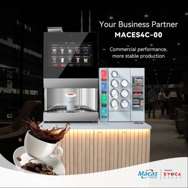 Buy cheap LCD Display Screen Countertop Bean To Cup Coffee Vending Machine Cup Capacity 200 Cups from wholesalers