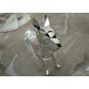 Buy cheap Electroplated Item Mirror Silver Fiberglass Dog Statue Life-size Decorative Dog from wholesalers