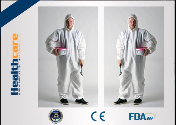 Dust Proof Disposable Protective Gowns Work Clothes For Hospital / Chemicals /