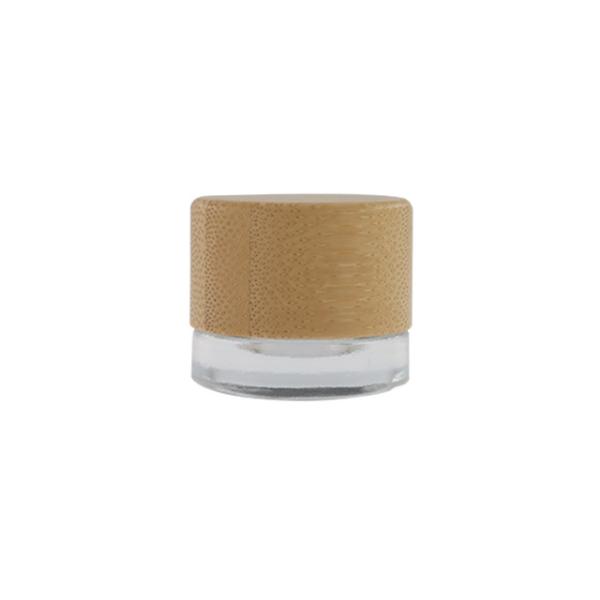 Buy cheap 5ml Concentrate Glass Jar with Child Resistant Bamboo Lid for Oil Dab Cream from wholesalers