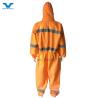 Buy cheap CE Type 5 6 Certified USA PPE Disposable SMS 56GSM Orange Coveralls With Reflective Tape from wholesalers