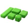 Buy cheap China Manufacturing wholesale high end Handmade Necklace Ring Box Jewellery Packaging Custom logo Luxury Square Suede Velvet light green Jewelry Box from wholesalers