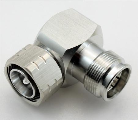 Buy cheap 4.3-10 adapter 4.3-10 male(plug) right angle to 4.3-10 female(jack) Jiangsu manufacturer high quality all brass 50ohm from wholesalers