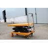 Buy cheap Hand Scissor Lift Table Trolley , 150kg Pallet Hydraulic Lift Table hydraulic scissor lift platform from wholesalers