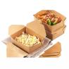 Buy cheap Customized Disposable Whiteboard Kraft Paper Takeaway Boxes from wholesalers