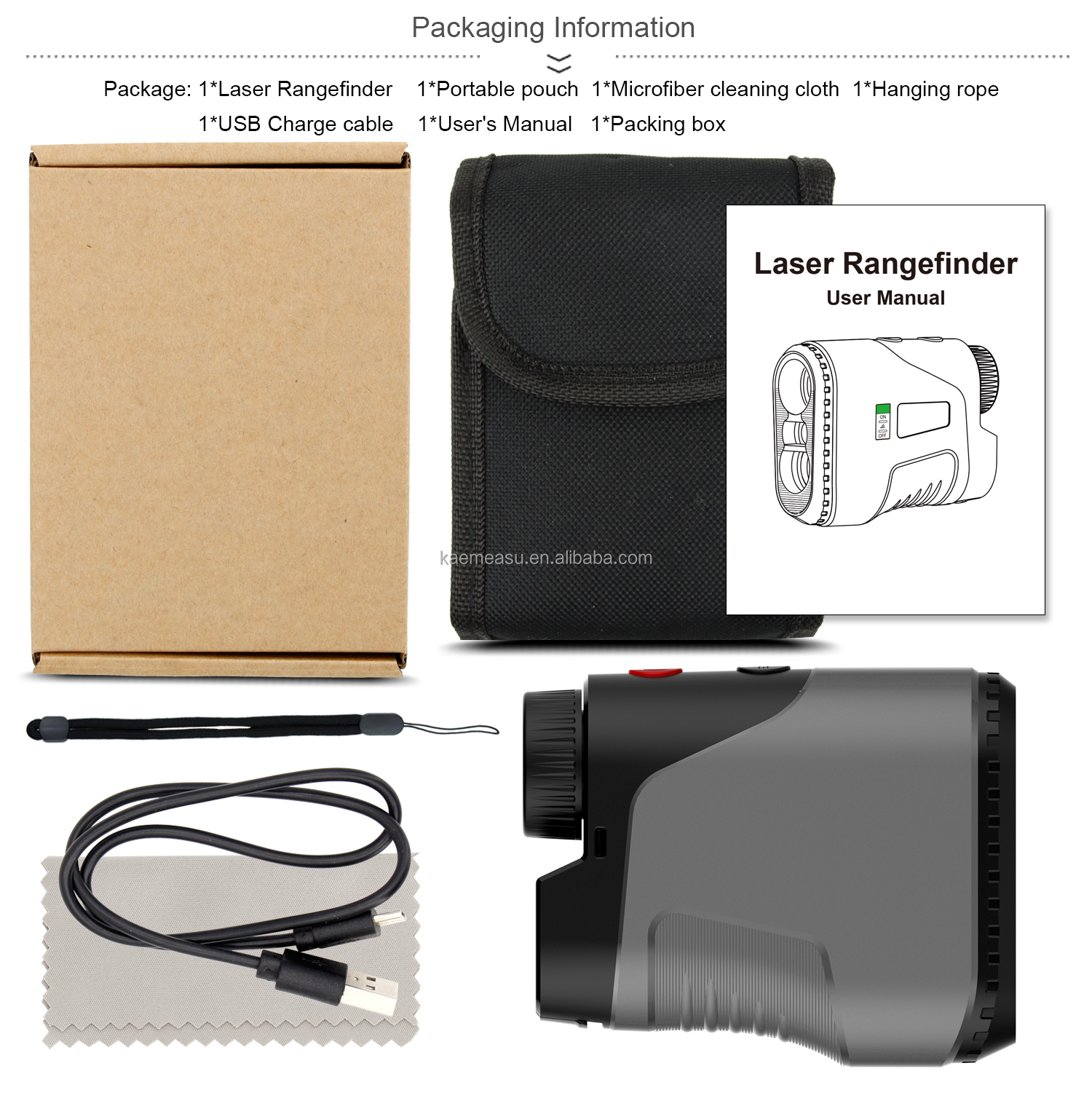 golf laser rangefinder outdoor sports hunting rangefinder handheld laser distance meter telescope