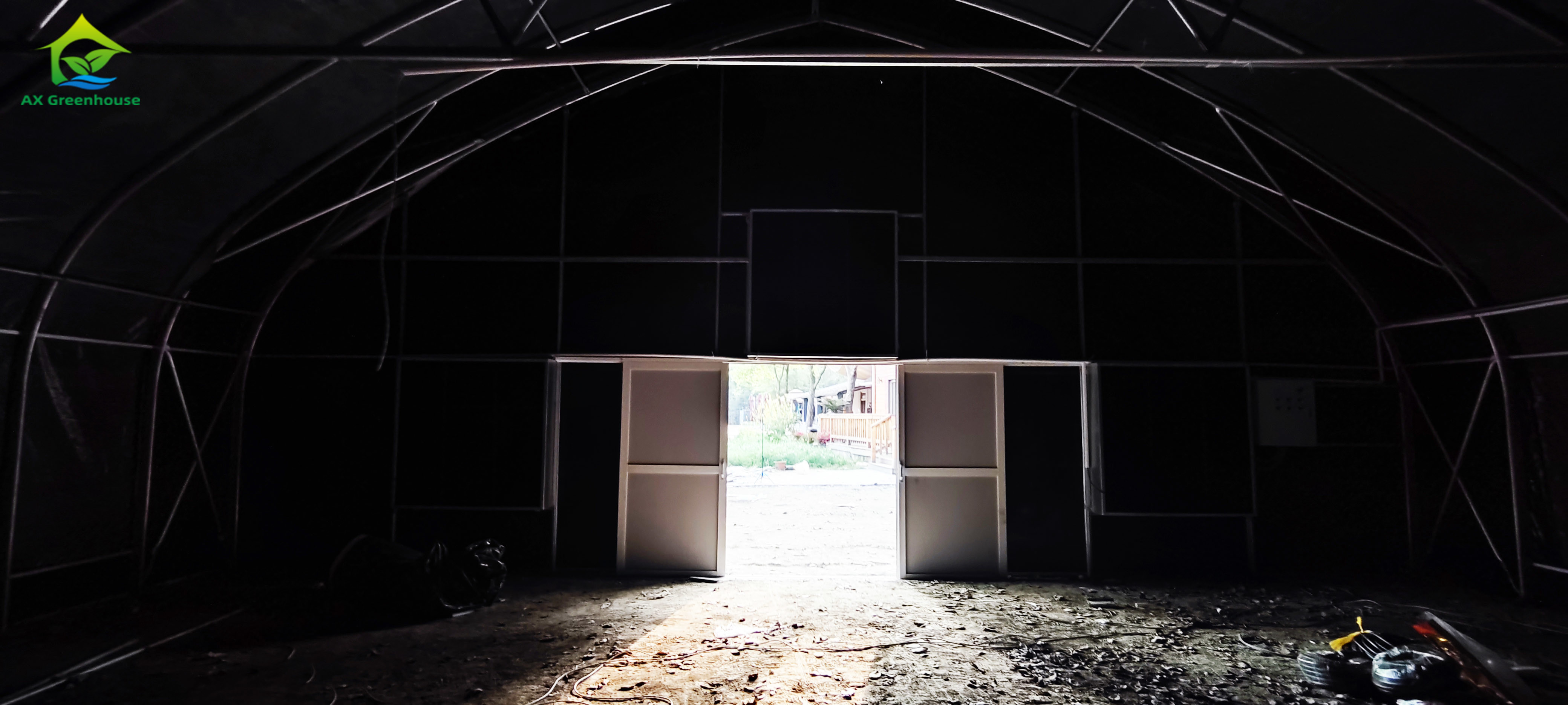Comercial Full Dark Light Deprivation Greenhouse Hot Galvanized