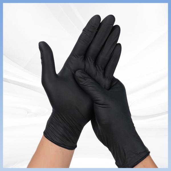 Buy cheap Disposable Black PVC Hand Gloves For Food Handling Latex Free from wholesalers