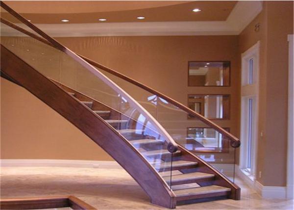 Buy cheap Pvc Handrail Building Curved Stairs Oak Stairs Non Slip AS/NZS 2208 Certificate from wholesalers