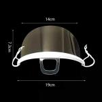 Hygiene Double Sided Fogging Prevention Transparent Plastic Face Mask