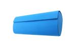 Blue PU Vintage Spectacle Case For Optical Eyeglasses Oval Shape Or Custom