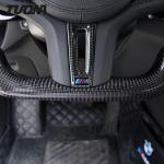 BMW G20 G30 G28 Black Perforated Leather Carbon Fiber Steering Wheel Customize