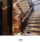 Modern minimalist staircase long LED hanging Chandelier Lighting (WH-NC-73)