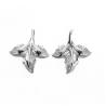 Buy cheap A Shamrock Made Of Hearts 925 Silver CZ Earrings Moral Of Love from wholesalers