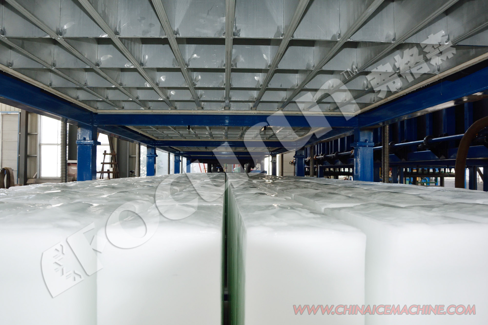 Aluminum Evaporator Automatic Ice Machine for High Capacity Air Cooler Block Ice