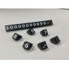 Buy cheap Golden Silvery Black Number Letter Cube Tag Holder Display Stand For Jewelry Store from wholesalers