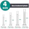 Buy cheap Glass Or Plastic Graduated Cylinder Beaker Set, Thick Lab Cylinders (10 Ml, 25 Ml, 50 Ml, 100 Ml), Beaker from wholesalers