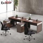 Multifunctional Office Desk Cubicles , Wooden Workstation Desk For Office Clerk