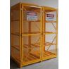 Buy cheap 8 Shelves Compressed Gas Cylinder Storage Cabinets With 2 Warning Label 72 Inch from wholesalers