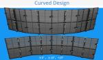 Outdoor Flexible Transparent Led Curtain Display 6mm Indoor Use