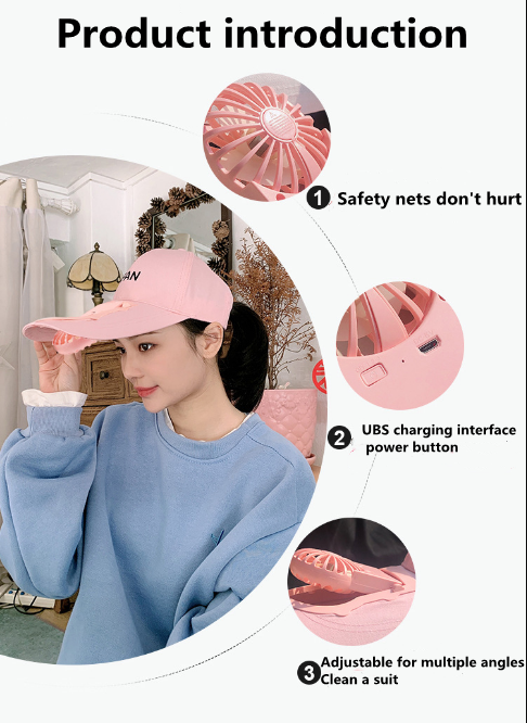 Cross-border production of solar fan cover cool two convenient travel