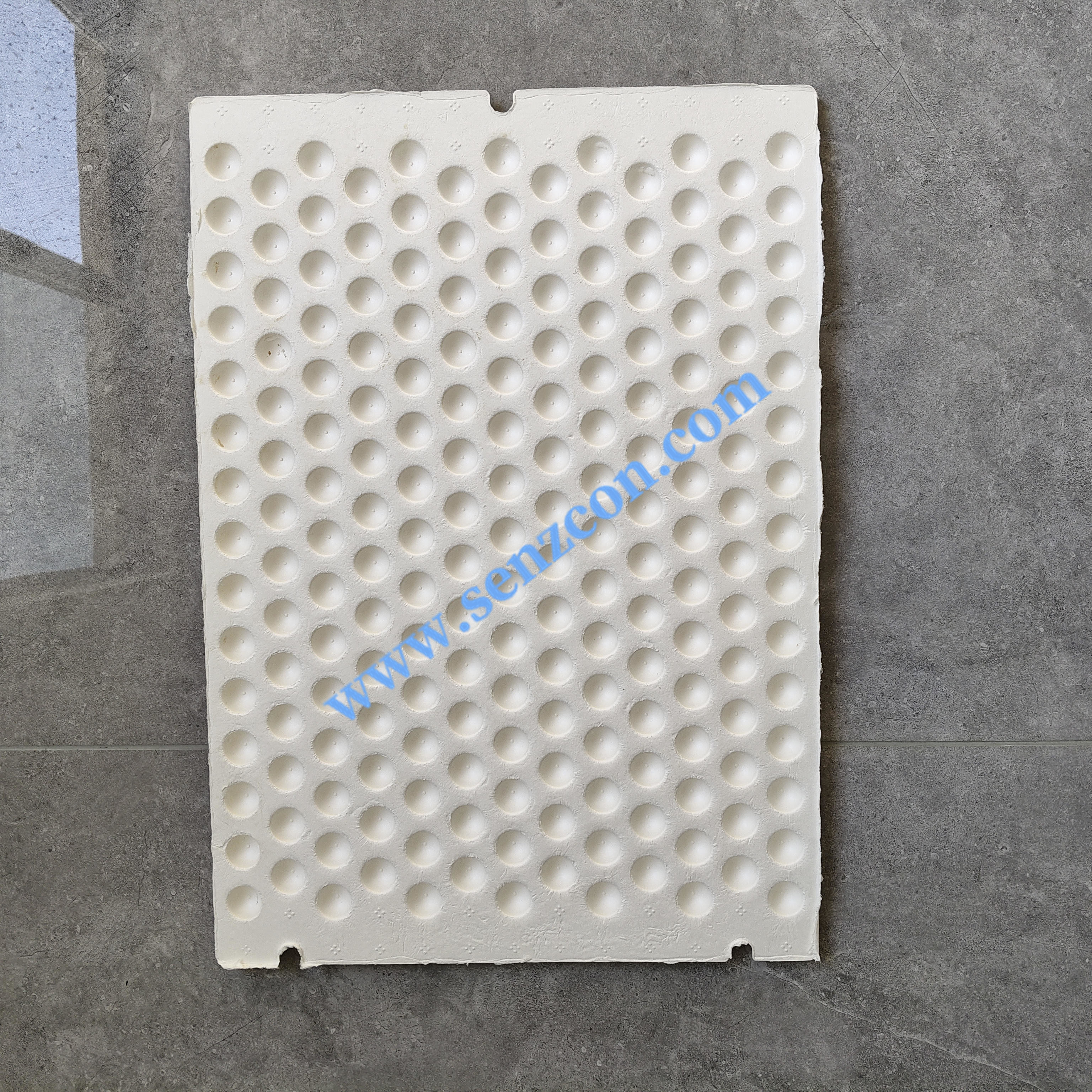 Universal pulp molded product cushion pads can be cut into any size and used as a protective lining inside the outer carton to provide shockproof and