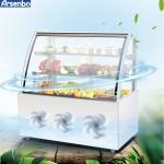 Practical 50HZ Small Cake Display Counter , Vertical Glass Chiller Cake Showcase
