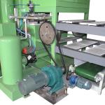 Waste Paper Egg Tray Machine , Egg Tray Manufacturing Unit 1300pcs/h Capacity