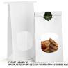 Buy cheap Tin Tie Tab Lock Bags White Window Bags Coffee Bags Cookie Bags Treat Bags Popcorn Bags Bakery Bags with Window from wholesalers
