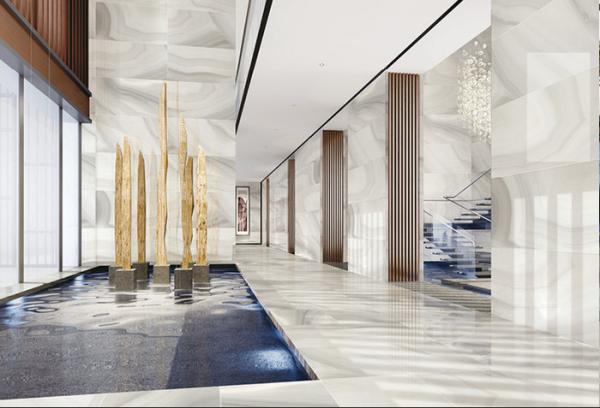 Buy cheap Agate Big Size Marble Look Porcelain Tile For Hotel Lobby Flooring / Home from wholesalers