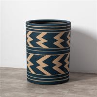 Buy cheap Nordic style modern home indoor decoration planter garden blue cylinder ceramic product