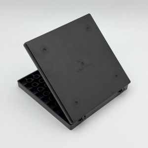 Buy cheap Black ESD PC Clamshell Chip Tray with Lock Mechanism from wholesalers
