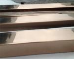 Gold Stainless Steel Pipe Tube Hairline Finish 201 304 316 For Handrail