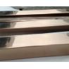 Buy cheap high quality decorative stainless steel pipe square tube with gold or rose gold mirror finish from wholesalers