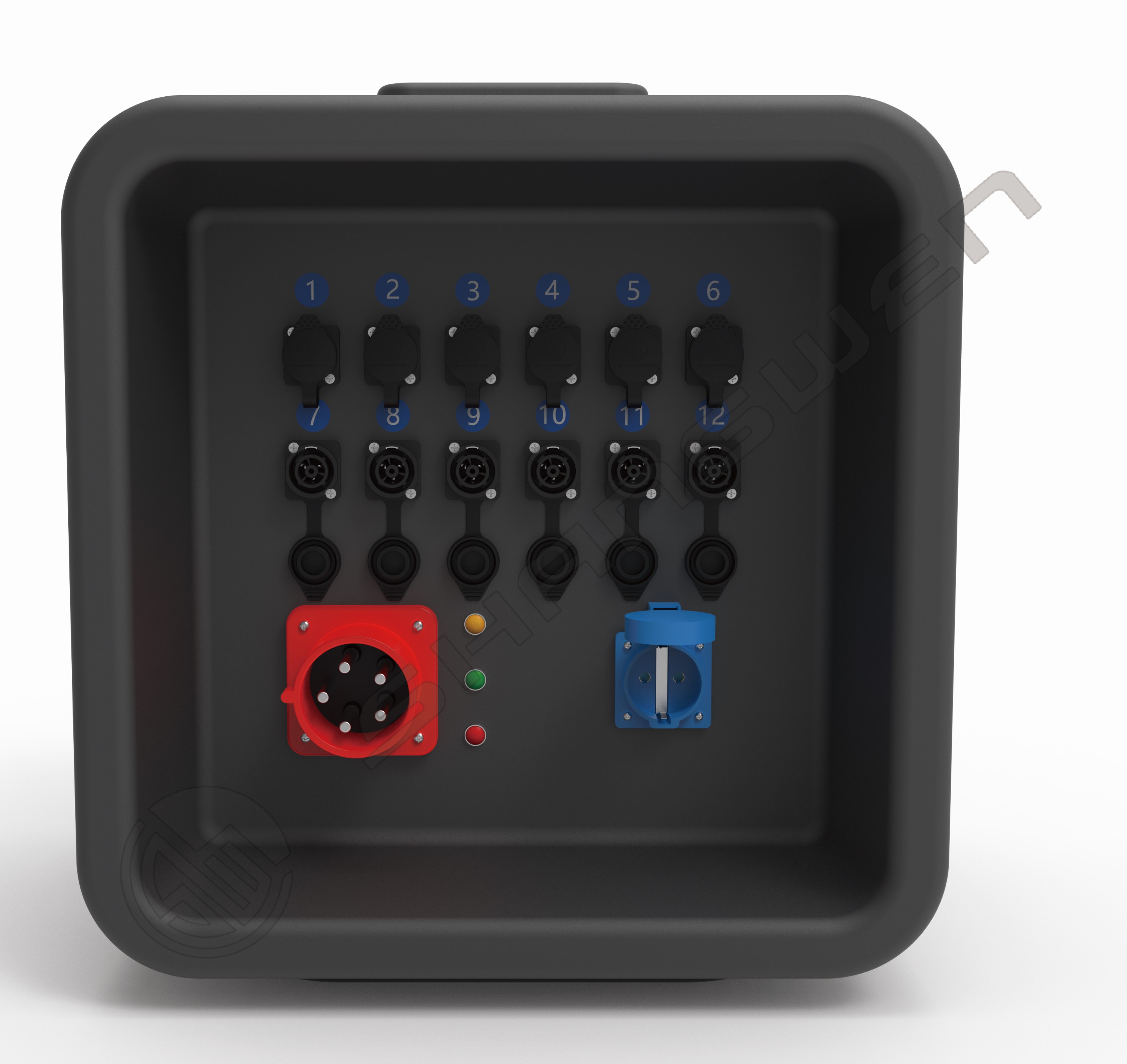 Stage Light Power Distribution Box 12 Channels 19-Pin PHLTD Professional Equipment Electrical Power Distribution Box
